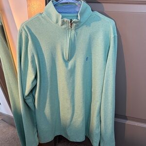 Izod Men's Mint Zip-Up Sweater